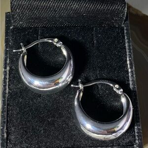 Sterling Silver Huggie Hoop Earrings